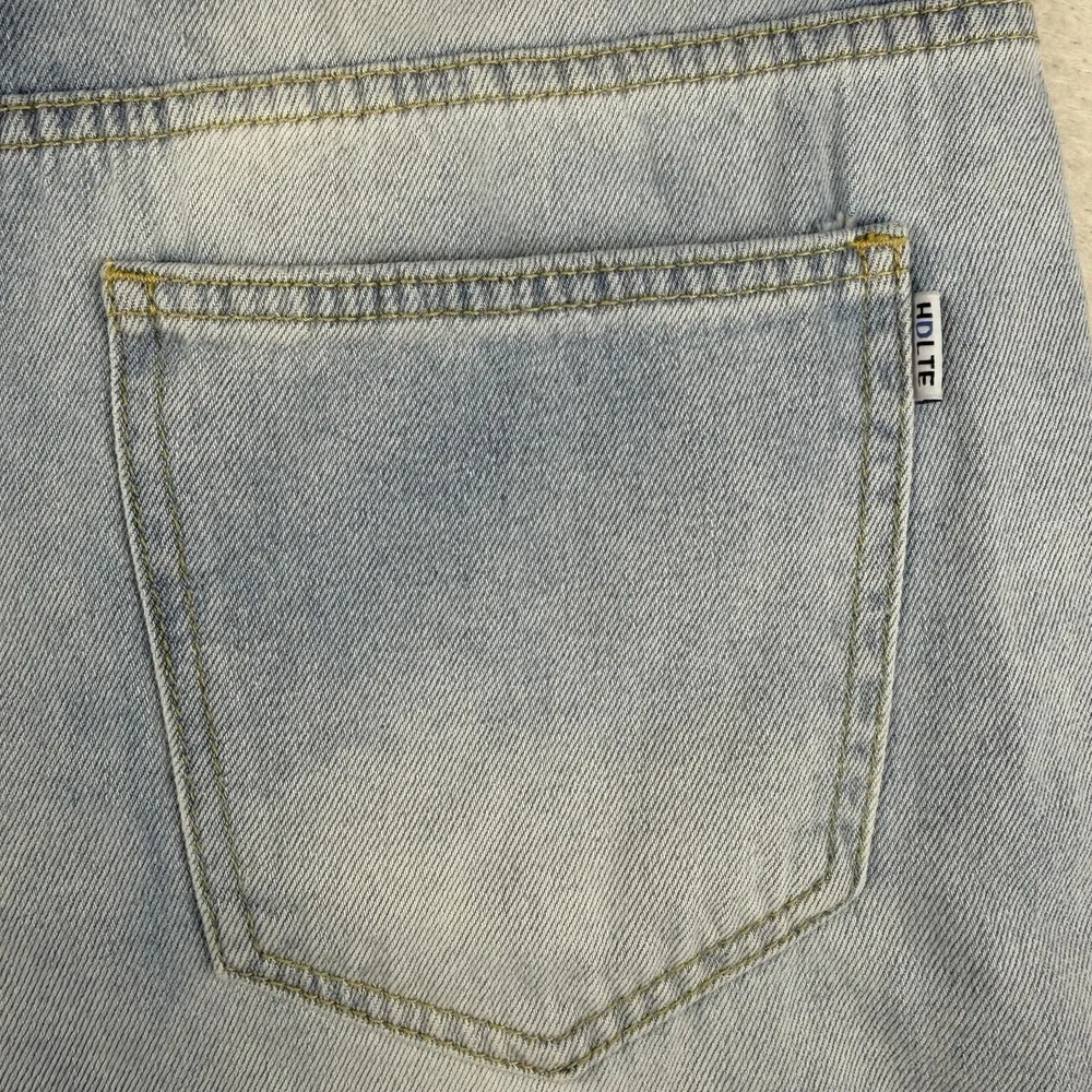 HDLTE Women's Small‎ Jeans High Rise Baggy Wide Leg Boyfriend Y2K Denim-NWT